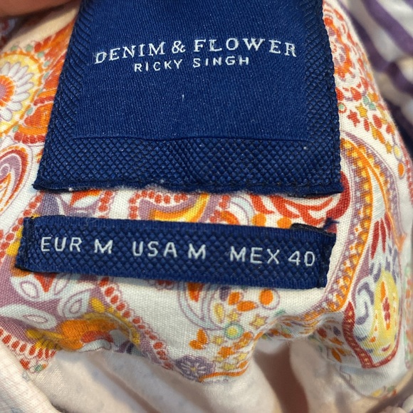 Denim&Flower size Medium and Large Shirt good condition - Picture 7 of 7